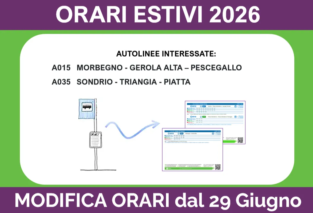 News Image Modifica Orari Estivi 2026